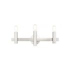 Livex Lighting 15833-91 Helsinki 3-Lights 180W Brushed Nickel Bath Vanity Light