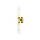 Livex Lighting Ludlow 16172-12 2-Lights 120W Satin Brass Vanity Light