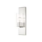 Livex Lighting Zurich 16551-91 100W 1-Light Brushed Nickel Wall Sconce
