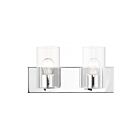 Livex Lighting 16552-05 Zurich 2-Lights 200W Polished Chrome Bath Vanity Light