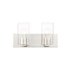 Livex Lighting 16552-91 Zurich 2-Lights 200W Brushed Nickel Bath Vanity Light