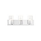 Livex Lighting 16553-05 Zurich 3-Lights 300W Polished Chrome Bath Vanity Light