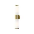 Livex Lighting 16562-01 Lindale 2-Lights 120W Antique Brass Bath Vanity Light