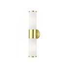 Livex Lighting Lindale 16562-12 2-Lights 120W Satin Brass Vanity Light