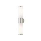 Livex Lighting 16562-91 Lindale 2-Lights 120W Brushed Nickel Bath Vanity Light