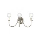 Livex Lighting Lansdale 16573-91 3-Lights 180W Brushed Nickel Vanity Light