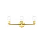 Livex Lighting Lansdale 16713-02 3-Lights 180W Polished Brass Vanity Light