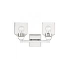 Livex Lighting 16772-05 Aragon 2-Lights 200W Polished Chrome Bath Vanity Light