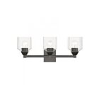 Livex Lighting 16773-46 Aragon 3-Lights 300W Black Chrome Bath Vanity Light