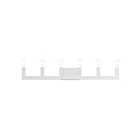 Livex Lighting 16815-05 Solna 6-Lights 360W Polished Chrome Bath Vanity Light