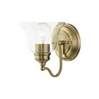 Livex Lighting Moreland 16931-01 1-Light 60W Antique Brass Vanity Light