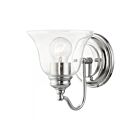 Livex Lighting Moreland 16931-05 1-Light 60W Polished Chrome Vanity Light