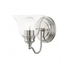 Livex Lighting Moreland 16931-91 1-Light 60W Brushed Nickel Vanity Light
