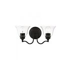 Livex Lighting 16932-04 Moreland 2-Lights 120W Black Bath Vanity Light