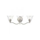 Livex Lighting 16933-91 Moreland 3-Lights 180W Brushed Nickel Bath Vanity Light