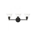Livex Lighting 16943-04 Moreland 3-Lights 180W Black Bath Vanity Light