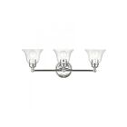 Livex Lighting 16943-05 Moreland 3-Lights 180W Polished Chrome Bath Vanity Light