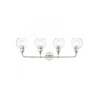 Livex Lighting 16975-91 Downtown 4-Lights 240W Brushed Nickel Bath Vanity Light
