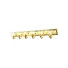 Livex Lighting Birmingham 17076-02 6-Lights 600W Polished Brass Vanity Light