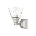 Livex Lighting Mission 17171-91 100W 1-Light Brushed Nickel Wall Sconce