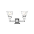 Livex Lighting 17172-05 Mission 2-Lights 200W Polished Chrome Bath Vanity Light