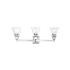Livex Lighting 17173-05 Mission 3-Lights 300W Polished Chrome Bath Vanity Light