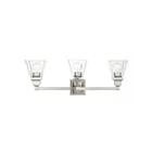 Livex Lighting 17173-91 Mission 3-Lights 300W Brushed Nickel Bath Vanity Light