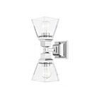 Livex Lighting Mission 17178-05 200W 2-Lights Polished Chrome Wall Sconce