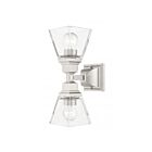 Livex Lighting Mission 17178-91 200W 2-Lights Brushed Nickel Wall Sconce