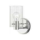 Livex Lighting Munich 17231-05 60W 1-Light Polished Chrome Wall Sconce