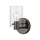 Livex Lighting Munich 17231-46 60W 1-Light Black Chrome Wall Sconce