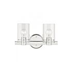Livex Lighting 17232-05 Munich 2-Lights 120W Polished Chrome Bath Vanity Light