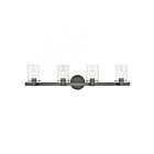 Livex Lighting 17234-46 Munich 4-Lights 240W Black Chrome Bath Vanity Light