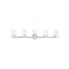 Livex Lighting 17235-91 Munich 5-Lights 300W Brushed Nickel Bath Vanity Light