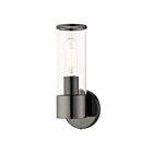 Livex Lighting Banca 17281-46 60W 1-Light Black Chrome Wall Sconce