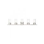 Livex Lighting 17315-91 Carson 5-Lights 300W Brushed Nickel Bath Vanity Light