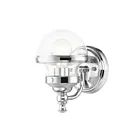 Livex Lighting 17411-05 Oldwick 1-Light 75W Polished Chrome Bath Vanity Light
