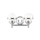 Livex Lighting 17412-05 Oldwick 2-Lights 150W Polished Chrome Bath Vanity Light