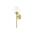 Livex Lighting Willow 17471-12 1-Light 60W Satin Brass Vanity Light