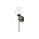Livex Lighting Willow 17471-46 1-Light 60W Black Chrome Vanity Light