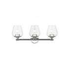 Livex Lighting 17473-05 Willow 3-Lights 180W Polished Chrome Bath Vanity Light