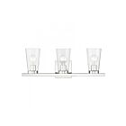 Livex Lighting 17623-05 Cityview 3-Lights 180W Polished Chrome Bath Vanity Light