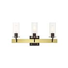 Livex Lighting 17823-12 Beckett 3-Lights 180W Satin Brass Bath Vanity Light
