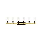 Livex Lighting 17826-12 Beckett 6-Lights 360W Satin Brass Bath Vanity Light