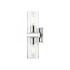 Livex Lighting 18032-05 Clarion 2-Lights 120W Polished Chrome Bath Vanity Light