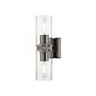 Livex Lighting 18032-46 Clarion 2-Lights 120W Black Chrome Bath Vanity Light