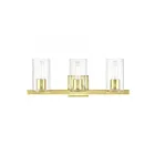 Livex Lighting 18033-12 Clarion 3-Lights 180W Satin Brass Bath Vanity Light