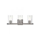 Livex Lighting 18033-46 Clarion 3-Lights 180W Black Chrome Bath Vanity Light