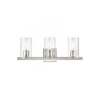 Livex Lighting 18033-91 Clarion 3-Lights 180W Brushed Nickel Bath Vanity Light