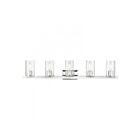 Livex Lighting 18035-05 Clarion 5-Lights 300W Polished Chrome Bath Vanity Light